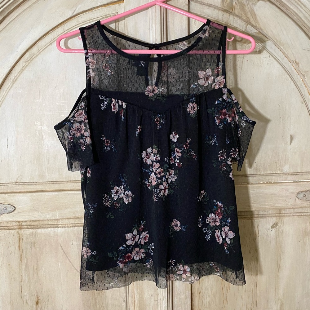 Floral off the shoulder top